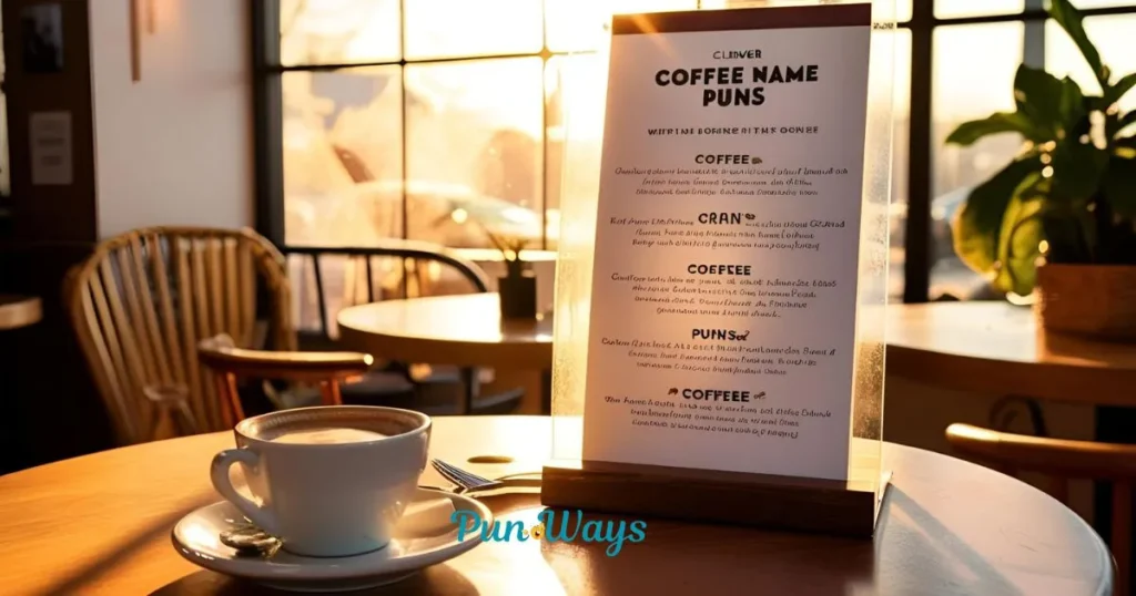 Coffee Name Puns